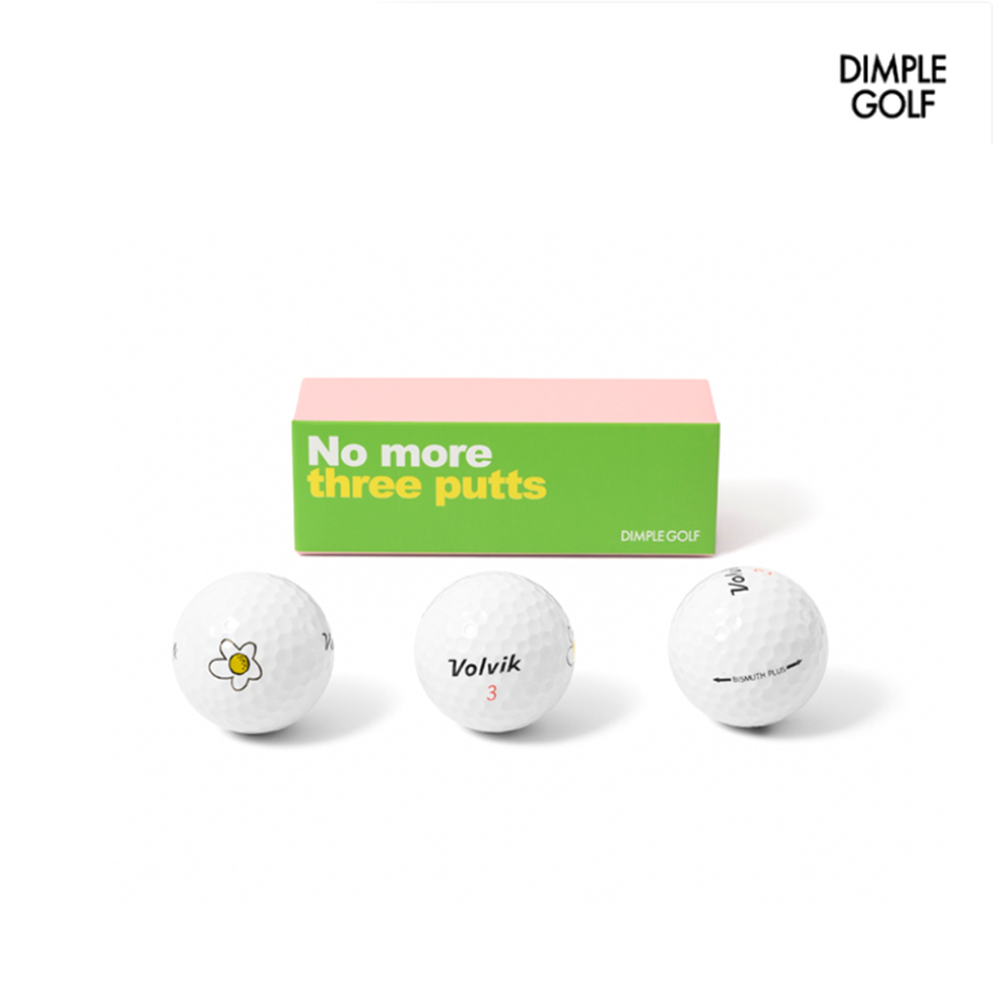 BALL DIMPLE GOLF FLOWER WHITE SLEEVE