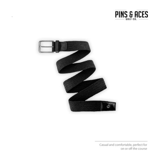 BELT PINS & ACES BLACK