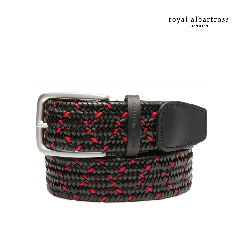 BELT ROYAL ALBARTROS MBLWVCAMBLK CAMDEN BLACK/RED