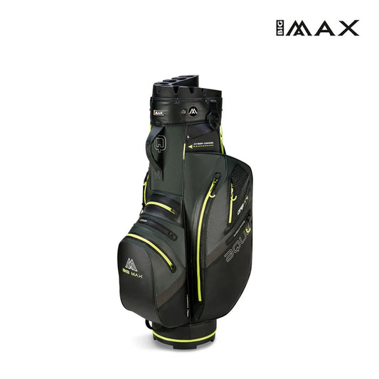 BIG MAX CADDIE BAG AQUA SILENCIO 4 FOREST GR/BLK/LIME