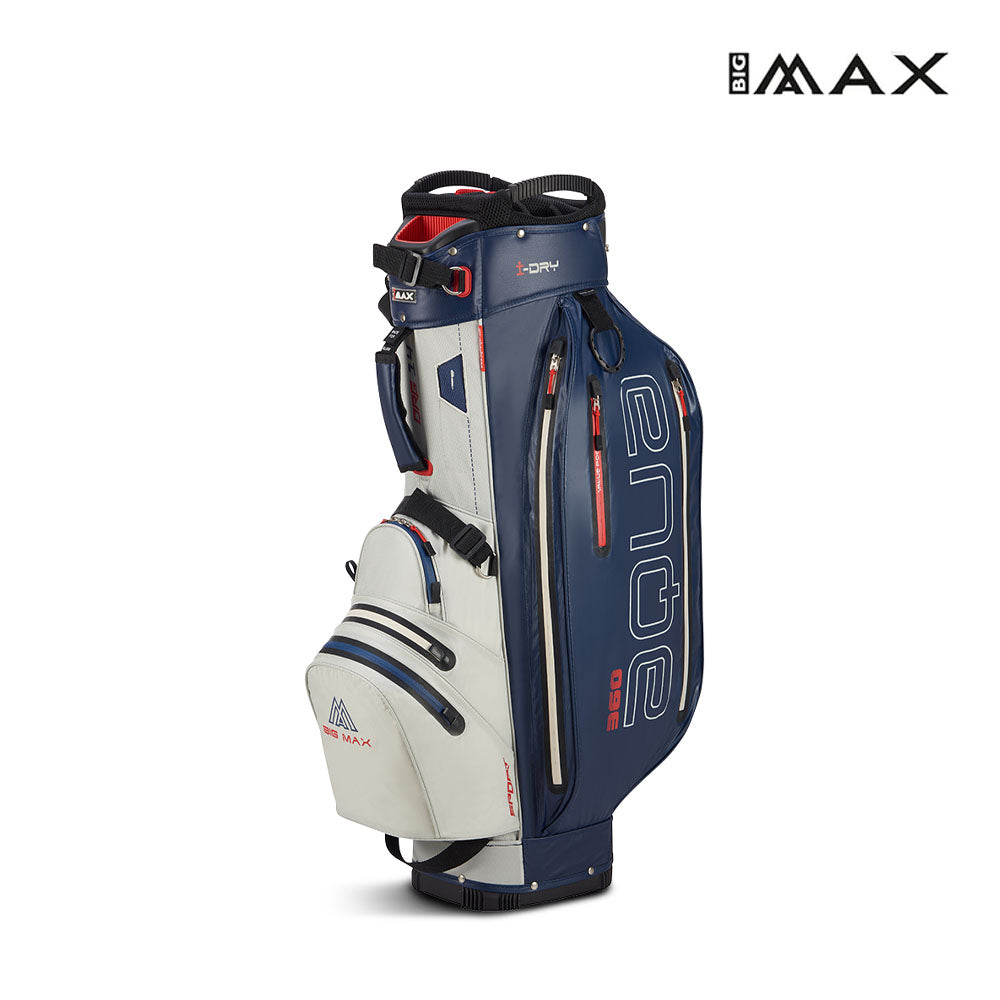 BIG MAX CADDIE BAG AQUA SPORT 360 OFF WH/NV/RD