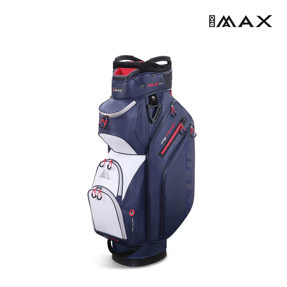 BIG MAX CADDIE BAG DRI LITE STYLE NV/WH/RD