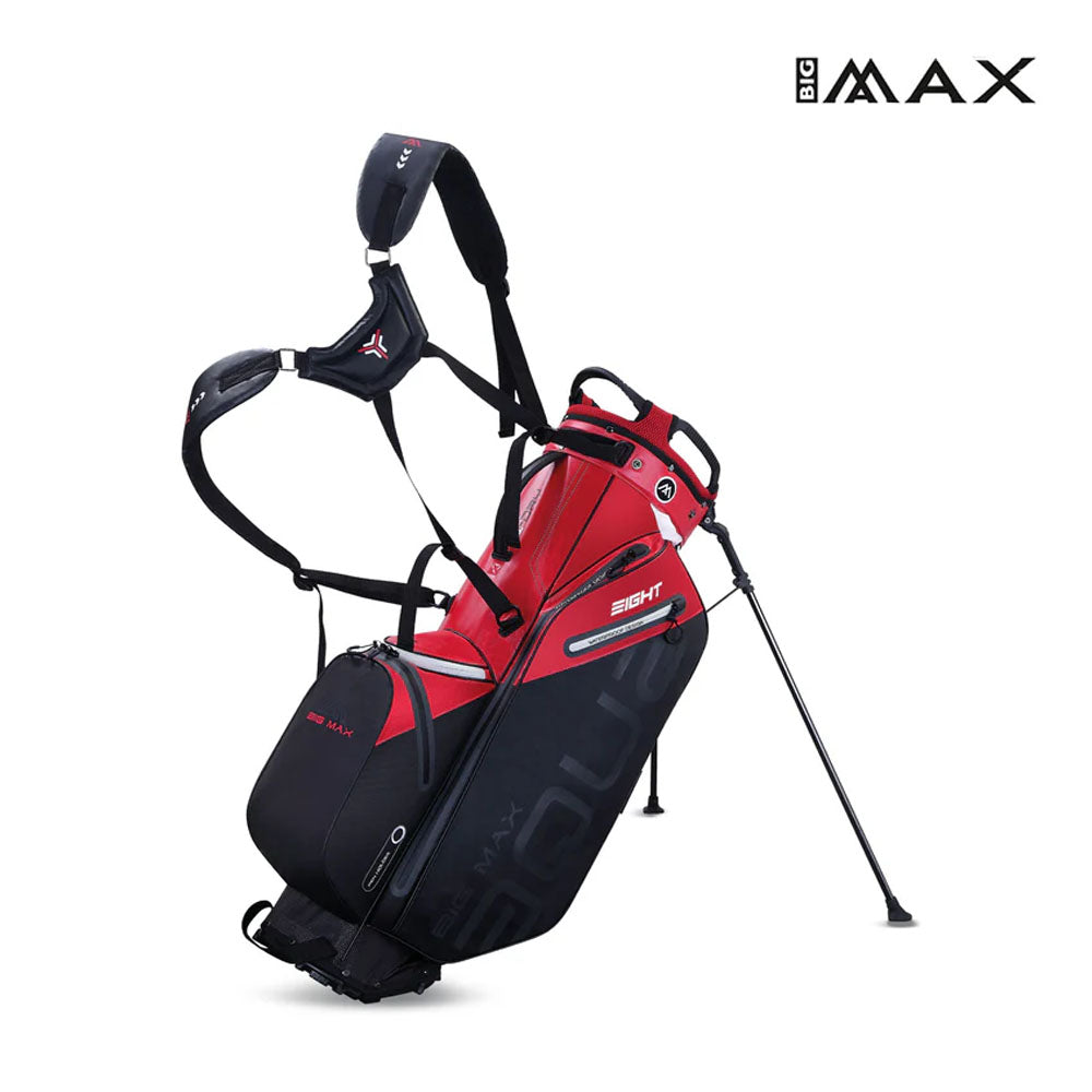 BIG MAX STAND BAG AQUA EIGHT G RD/BK