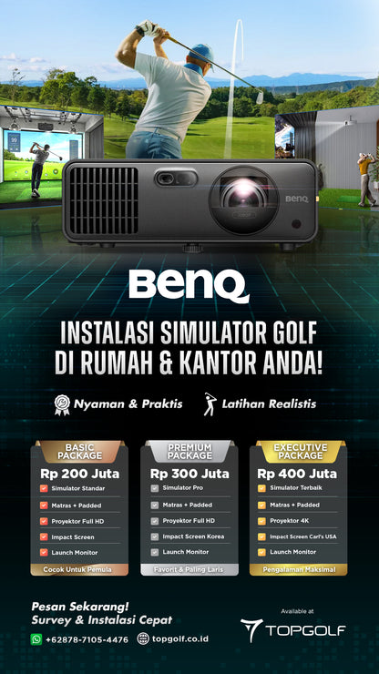 Paket Golf Simulator Indoor Premium