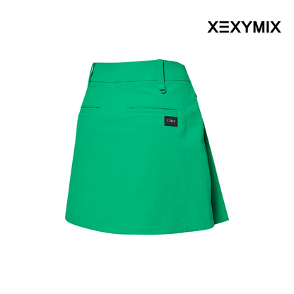 XEXYMIX BIG POCKET A LINE SKIRT XGFSK02J1 GREEN