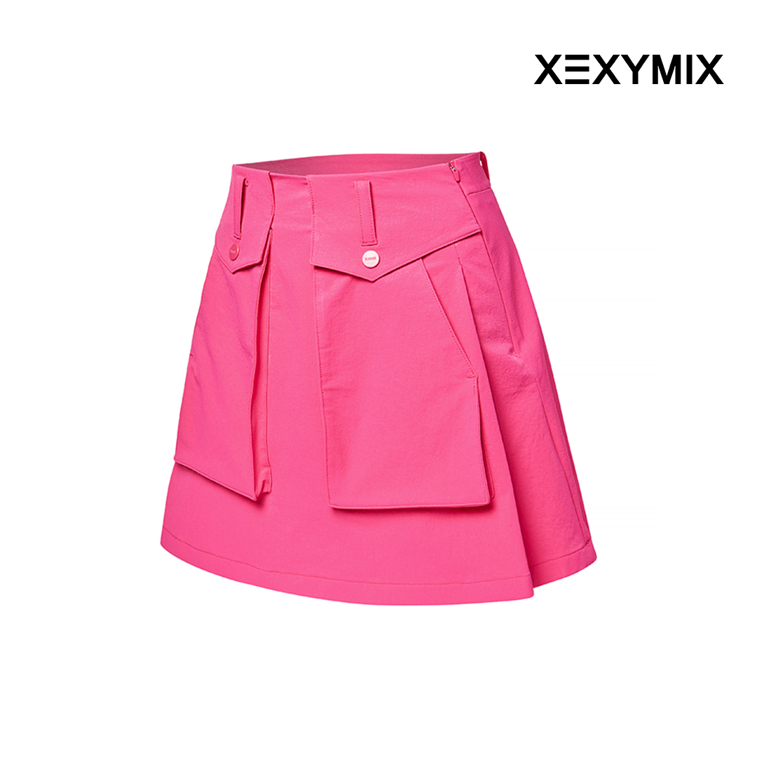 XEXYMIX BIG POCKET A LINE SKIRT XGFSK02J1 PINK