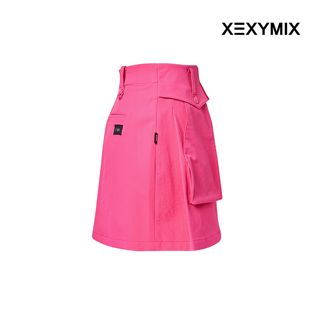 XEXYMIX BIG POCKET A LINE SKIRT XGFSK02J1 PINK