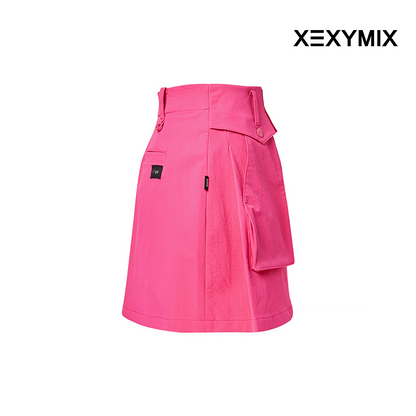 XEXYMIX BIG POCKET A LINE SKIRT XGFSK02J1 PINK