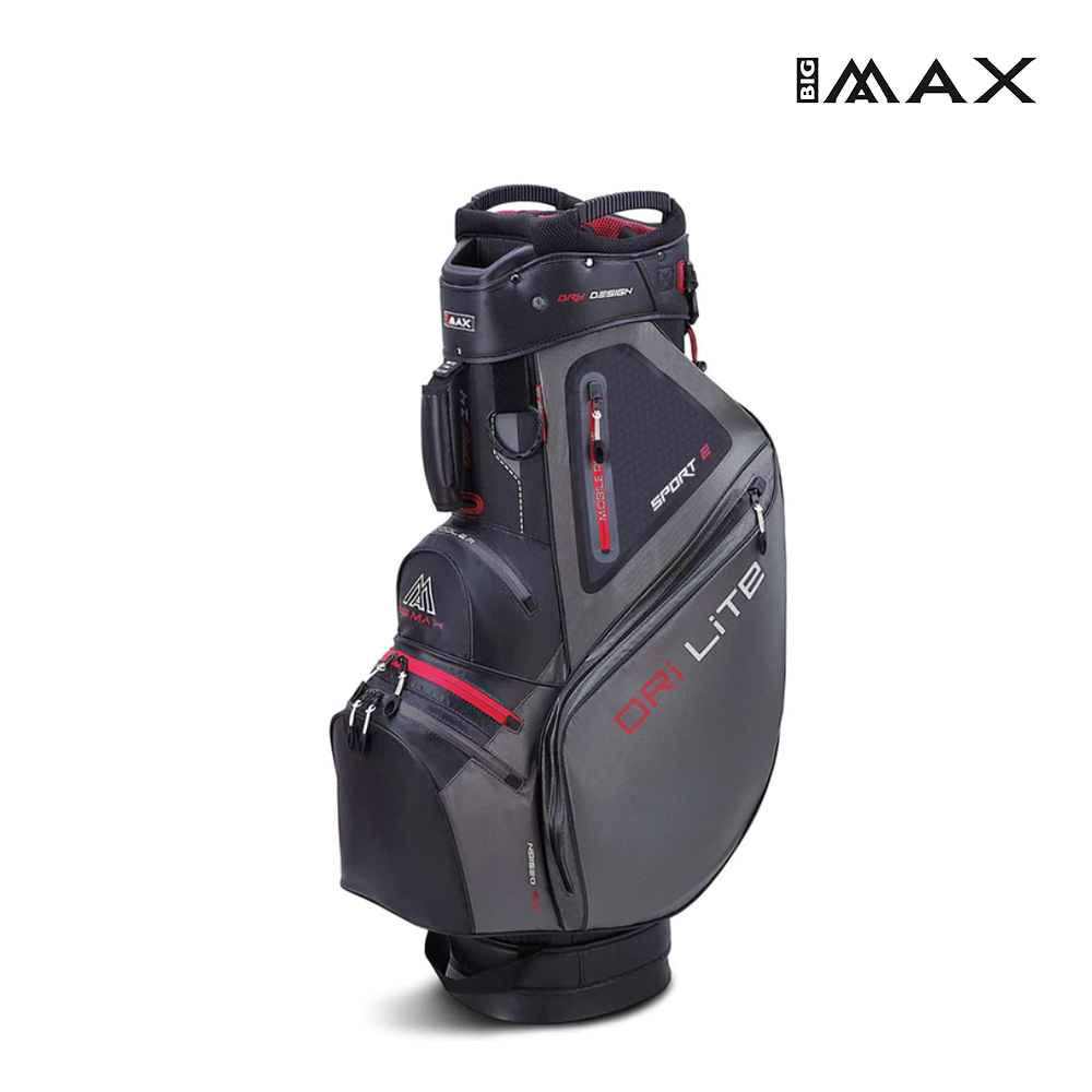 CADDIE BAG BIG MAX DRI LITE SPORT 2 BLACK/CHARCOAL/WHT