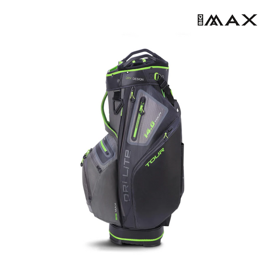 CADDIE BAG BIG MAX DRI LITE TOUR CHARCOAL/BLACK/LIME