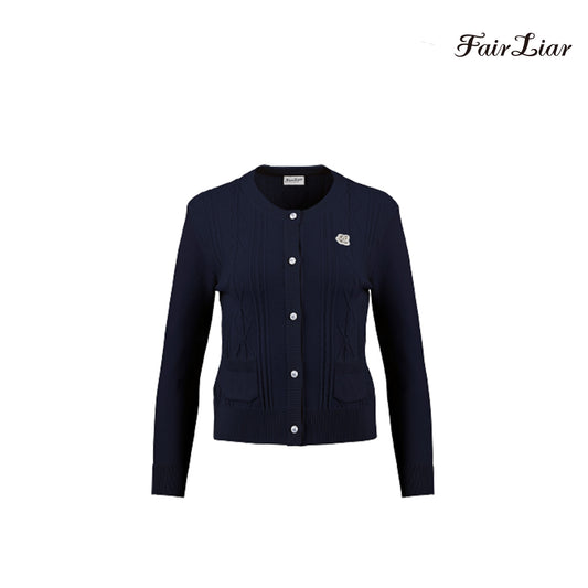 CARDIGAN FAIRLIAR W FF3CD02FNV NAVY