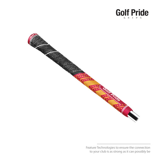 CLUB GRIP GOLF PRIDE MCC PLUS 4 TEAMS DARK RED/YELLOW