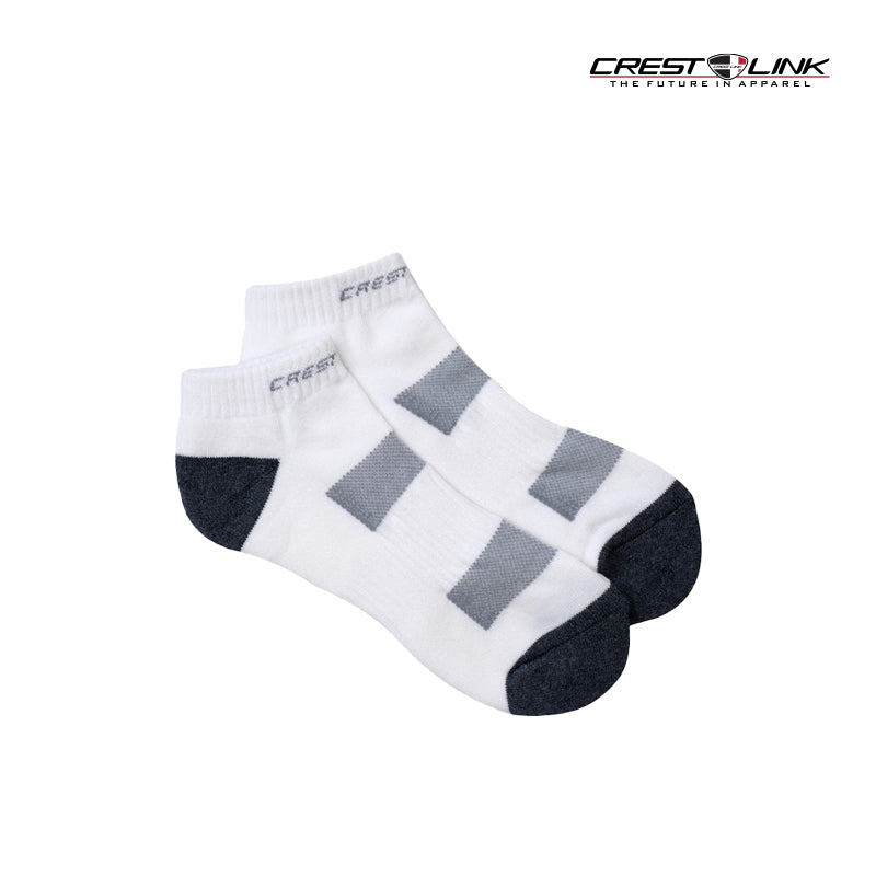 CREST LINK SOCKS UNI 89781276 LOW-LENGTH WHITE/GREY FR