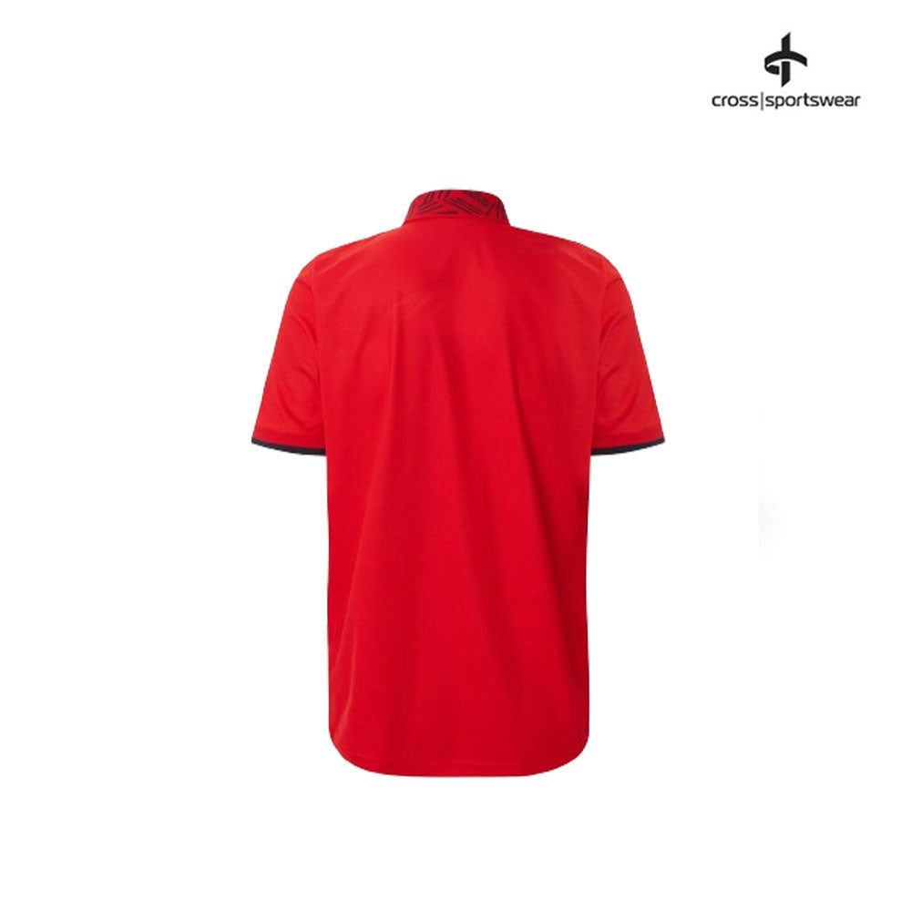 CROSS POLO SHIRT M COLLAR BLOCK 1326641-347 RED