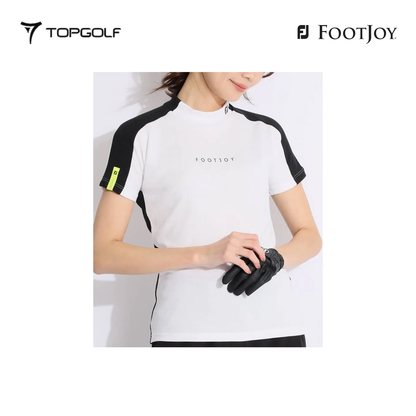 FOOTJOY POLO 81922 W ES JP W SOLID MOCK NECK WT