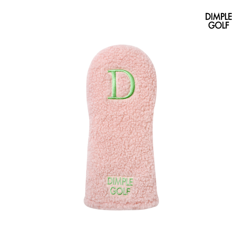 HEAD COVER DIMPLE SHEARLING PINK