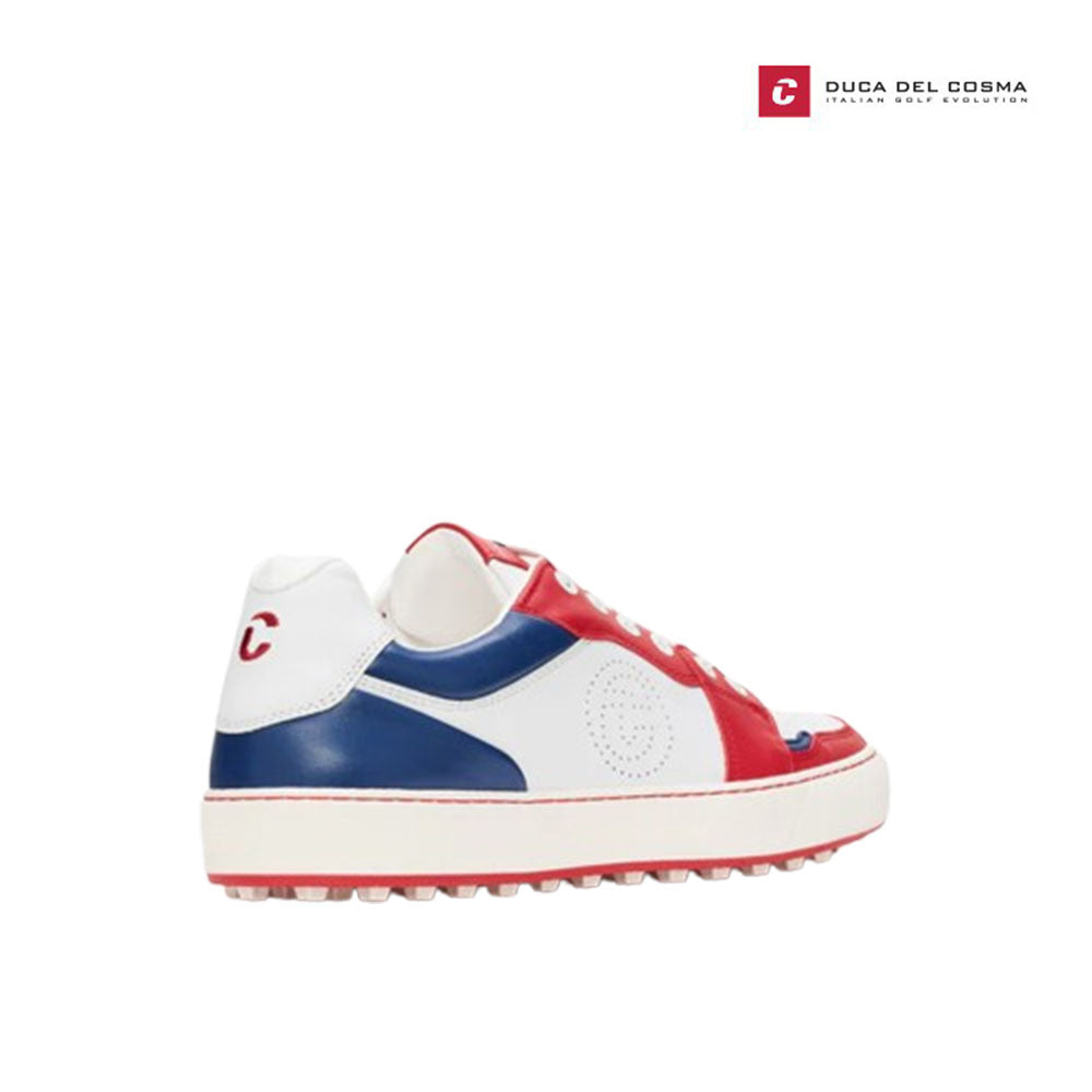 DUCA DEL COSMA SHOES M 124253-174 GIORDANO WH/RED/NV