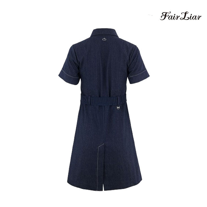 FAIRLIAR DRESS FS4OP01FDM Denim DM