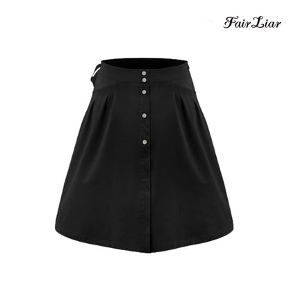 FAIRLIAR SKIRT FS4SK04FBK Memory Flare BK