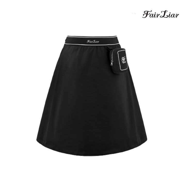 FAIRLIAR SKIRT FS4SK04FBK Memory Flare BK