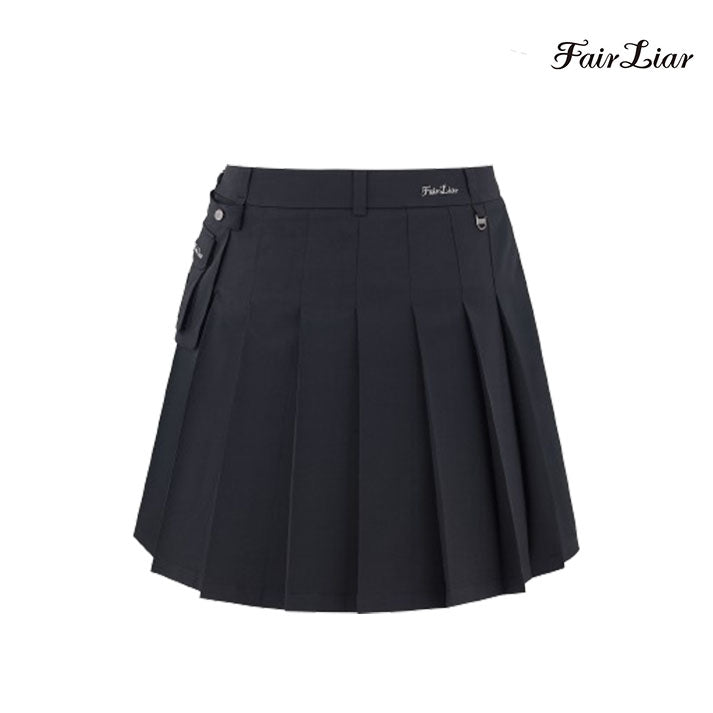 FAIRLIAR SKIRT FS4SK08FBK Wrap Pocket BK