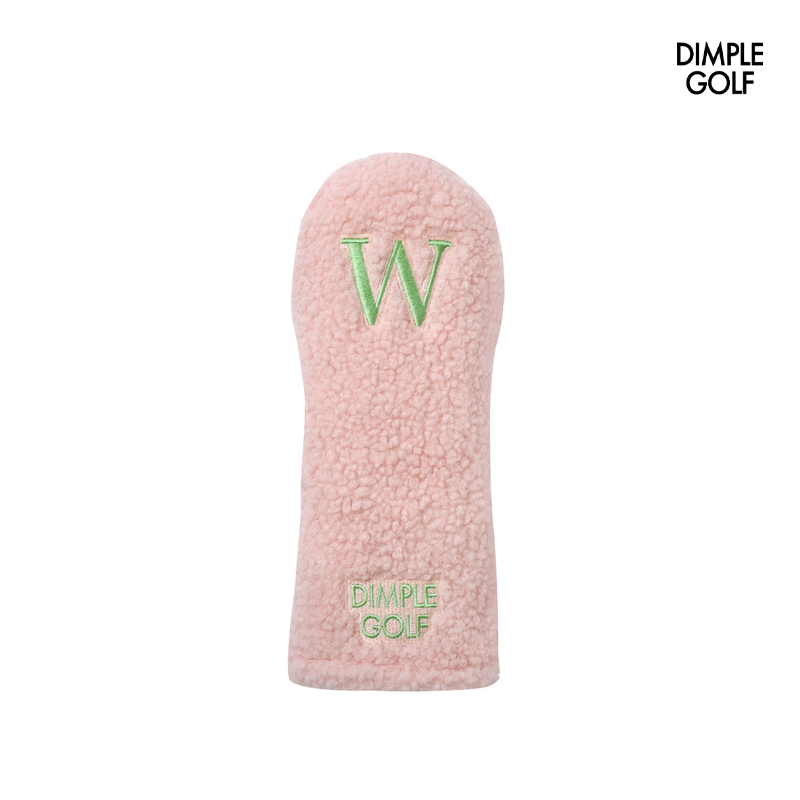 HEAD COVER DIMPLE SHEARLING PINK