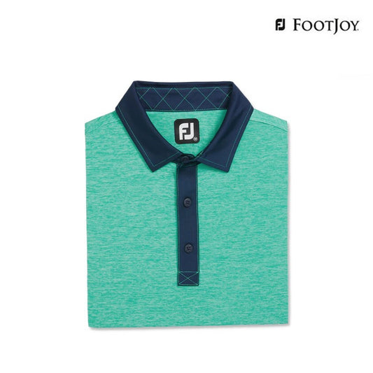 FOOTJOY POLO M 31389 EF HEATHER LISLE EMERALD