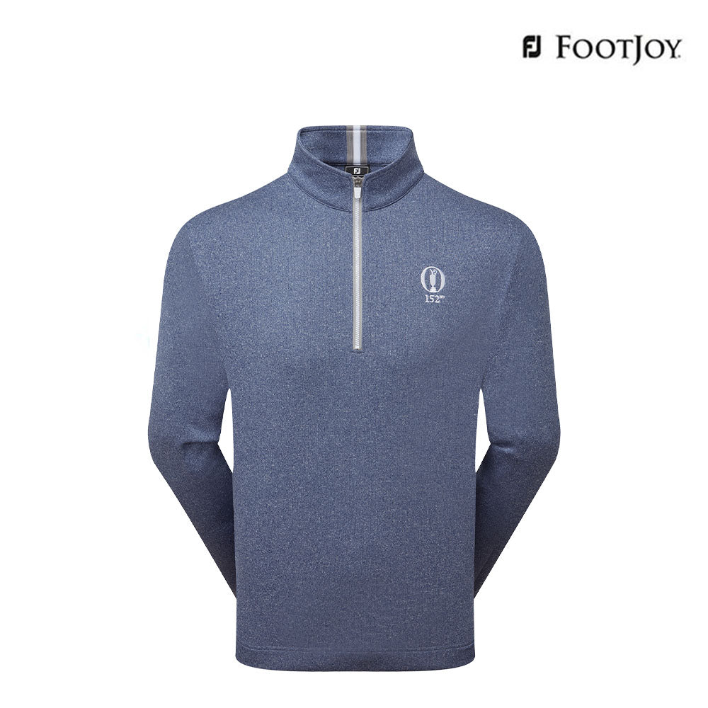 FOOTJOY POLO M 32536 EU RIBBED 1/4 ZIP HTHR OP BLUE