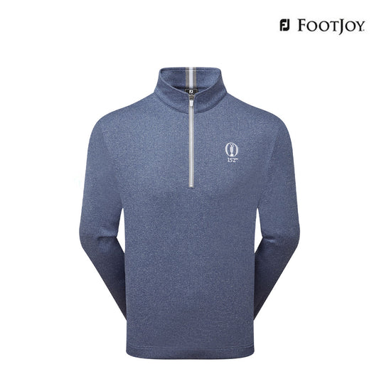 FOOTJOY POLO M 32536 EU RIBBED 1/4 ZIP HTHR OP BLUE