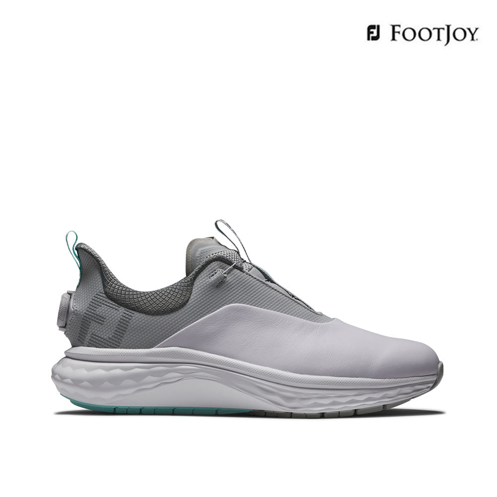 FOOTJOY SHOES 56986XW EF QUANTUM EXCEL BOA WH/GR/TEL