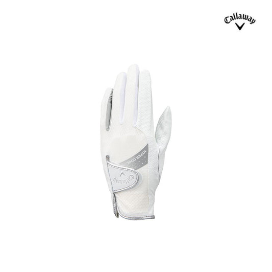 GLOVE CALLAWAY SS23 HYPER COOL JM LH WHITE/SILVER