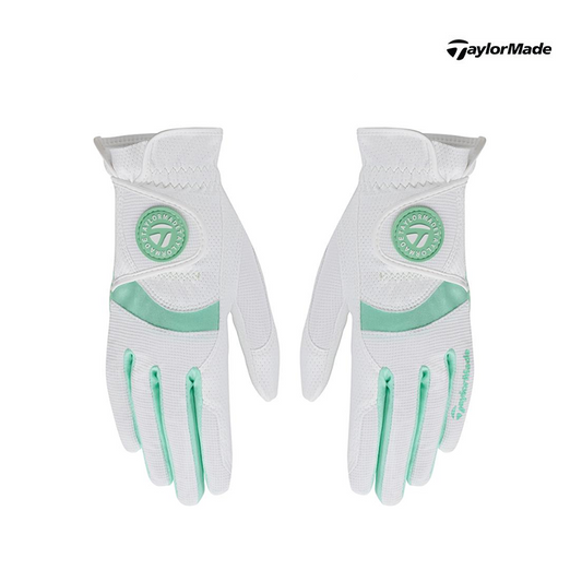 GLOVE TAYLORMADE N94922 ('23) T-ICE A/W PAIR WMN WHITE/GREEN