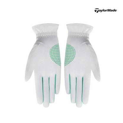 GLOVE TAYLORMADE N94922 ('23) T-ICE A/W PAIR WMN WHITE/GREEN