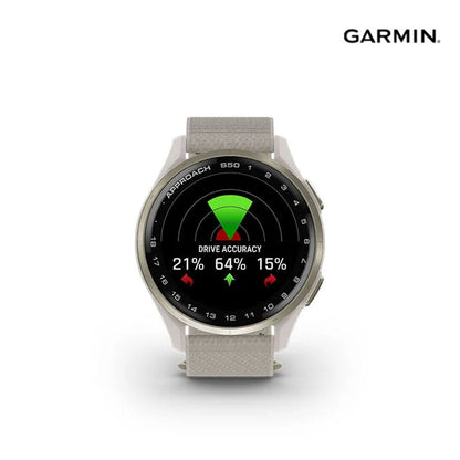 Garmin Watch S50 43Mm Golf Gps, Nylon,Ivory,Cream,Sea A04999