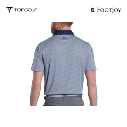 FOOTJOY POLO 32582 FS LATTICE PRT LSL NAVY