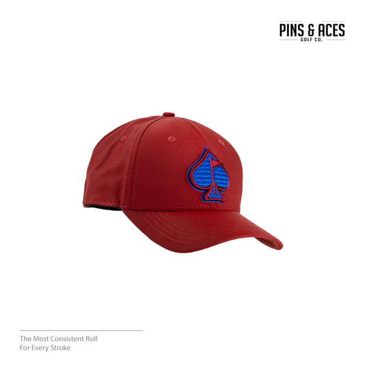 HAT PINS & ACES FITTED PERFORMANCE - MAROON