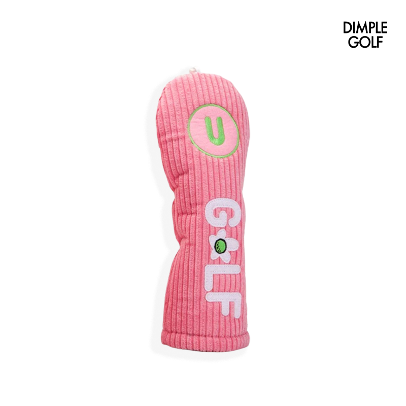 HEAD COVER DIMPLE CORDUROY PINK