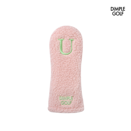 HEAD COVER DIMPLE SHEARLING PINK