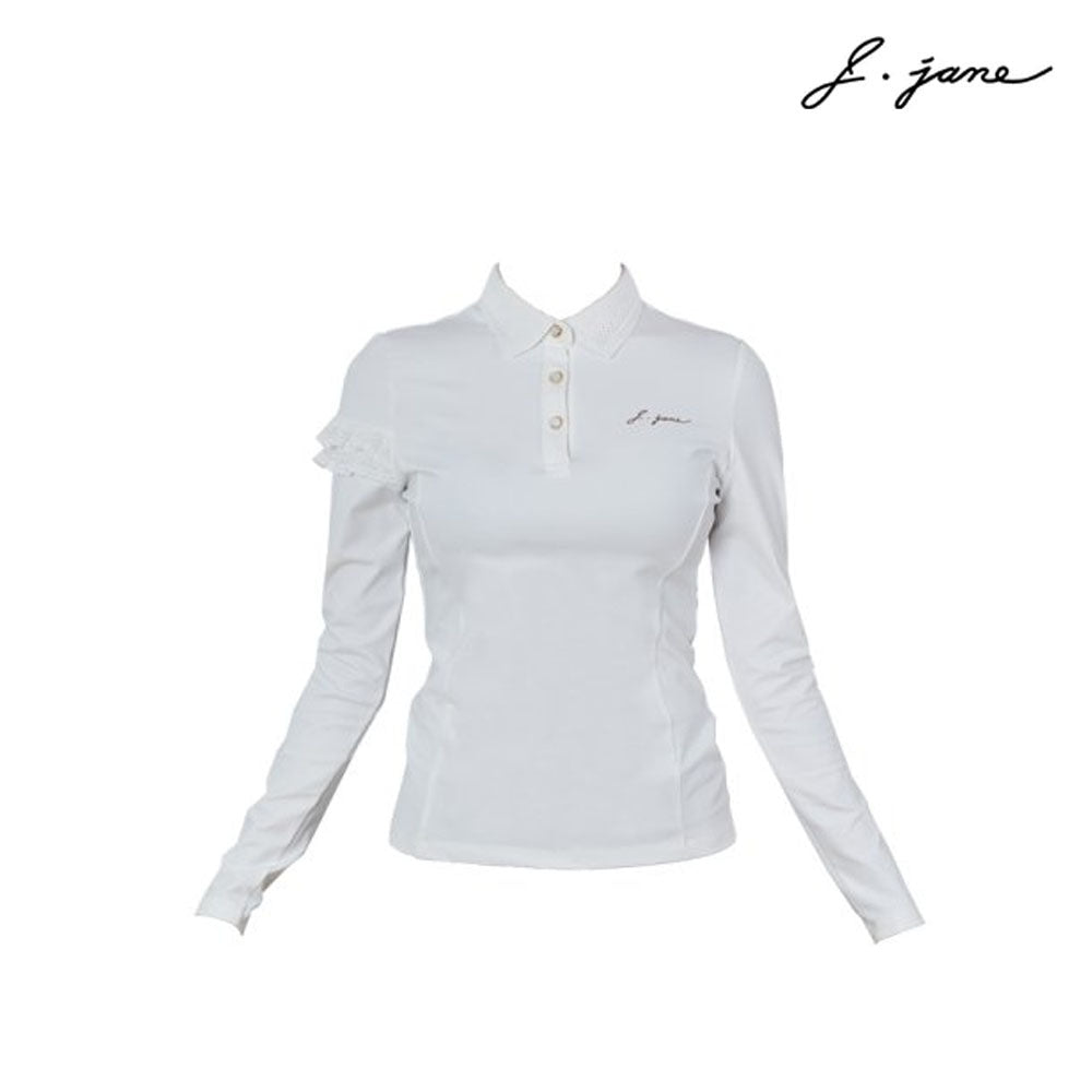 J.JANE T-SHIRT FRILL SLEEVE WOMEN J347TS05WH2 WHITE