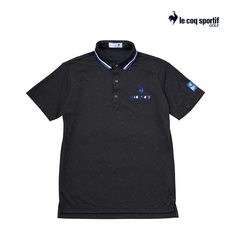 Le Coq Polo M Lg5Shs04M Mondrian Jacquard Bk00 25Ss