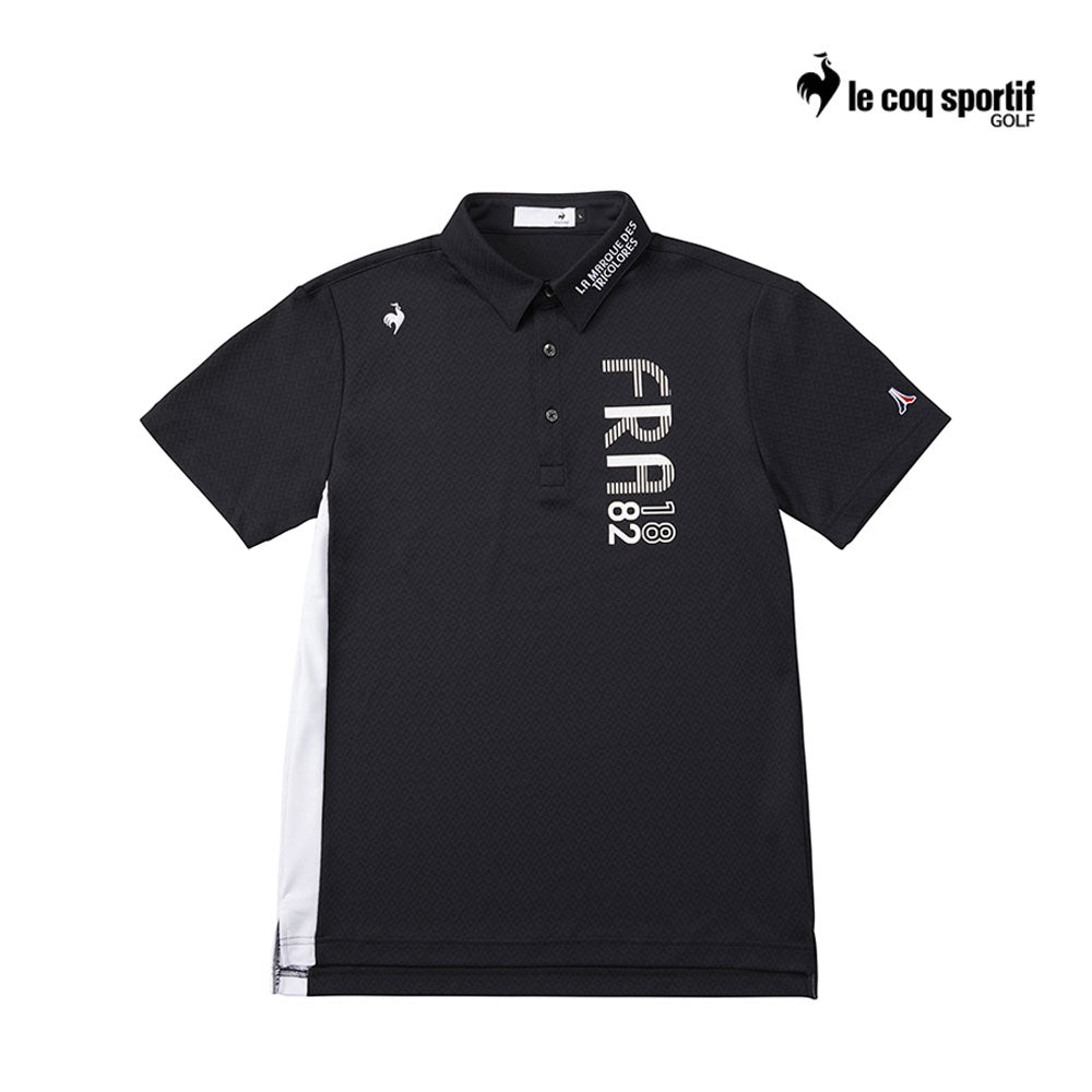 LE COQ POLO M QGMXJA16 BASIC DESIGN BK