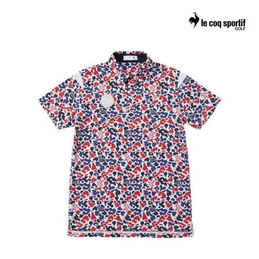 LE COQ POLO M QGMXJA22 ROOSTER ART PATTERNED WH