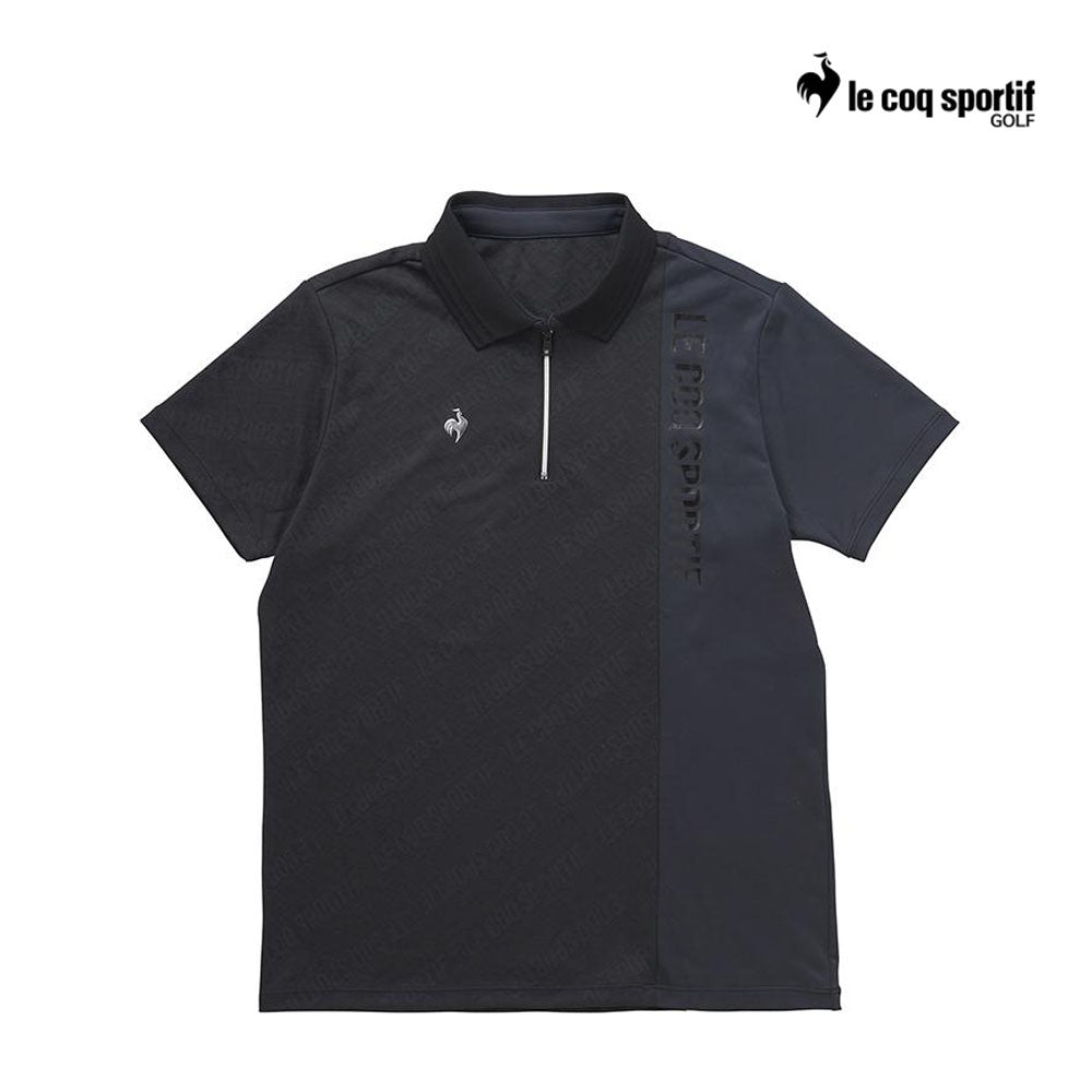 LE COQ POLO QGMXJA35 M 3D JACQUARD BK