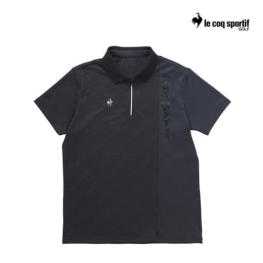LE COQ POLO QGMXJA35 M 3D JACQUARD BK