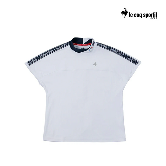 LE COQ POLO QGWXJA01 W MOCKNECK LINE WH