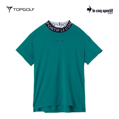 LE COQ POLO W LG5FHS52L WIDE SHORT SLEEVE MOCK NECK 25FW