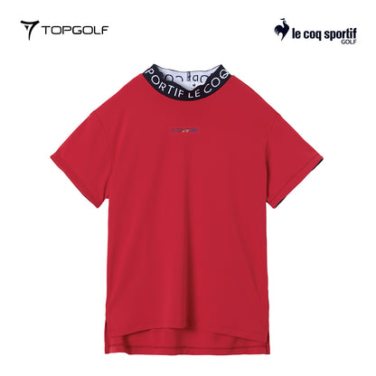 LE COQ POLO W LG5FHS52L WIDE SHORT SLEEVE MOCK NECK 25FW