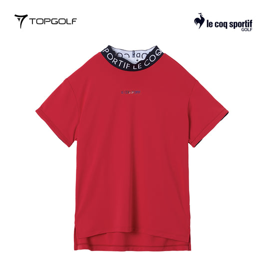 LE COQ POLO W LG5FHS52L WIDE SHORT SLEEVE MOCK NECK 25FW