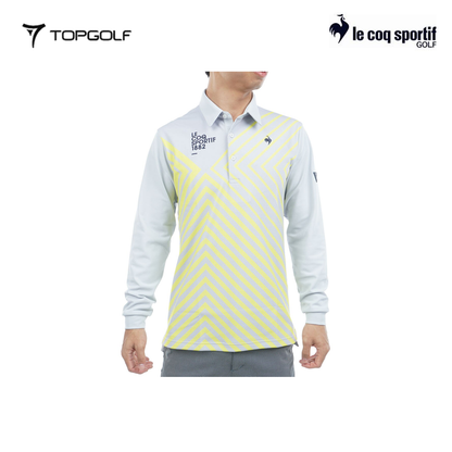 LE COQ POLO M LG5FLS06M PRINTED LONG SLEEVE GY00 25FW