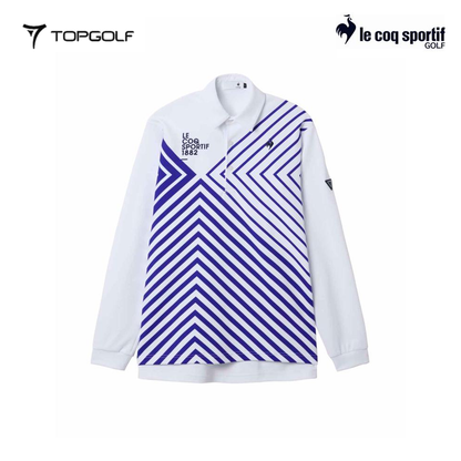 LE COQ POLO M LG5FLS06M PRINTED LONG SLEEVE WH00 25FW